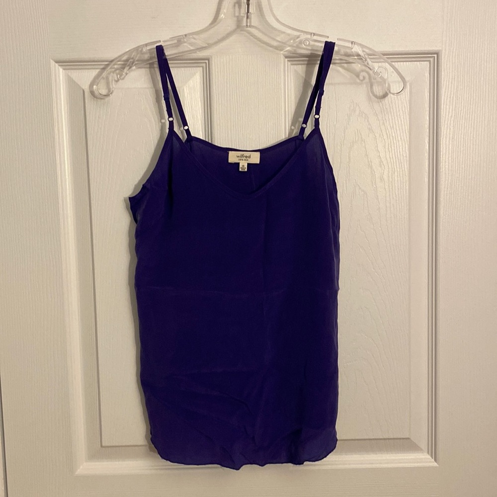 Aritzia Wilfred Free XS Blue Tank